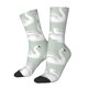 thumbnail image 1 of Balery White Birds Calcetas Largas con Estampado para Hombre y Mujer – Suaves y Transpirables, Talla Única (US 5-11), 1 of 6
