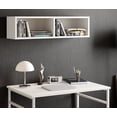 thumbnail image 4 of Decorotika Gama 35" Computer Desk with Shelves, White Melamine Veneer, 4 of 5