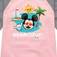 thumbnail image 3 of Disney Emoji - Beach Fun - Toddler And Youth Girls Raglan Graphic T-Shirt, 3 of 5