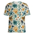 thumbnail image 5 of Beach Seashell Starfish Women's Short Sleeve Tops Casual Blouses T Shirt, 5 of 6