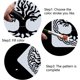 thumbnail image 4 of Plantillas grandes de árbol de la vida de 30 x 30 cm, nudo celta triquetra redondo, dibujo de plástico, plantillas de árboles reciclados, 4 of 9