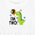 thumbnail image 4 of Inktastic 2nd Birthday Dinosaur 2 Year Old Boy Girls Baby Dress, 4 of 5