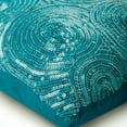 thumbnail image 2 of Throw Pillow Covers, Blue Cushion Cover&nbsp;Couch 16x16 inch (40x40 cm), Silk Throw Pillows For Couch, Circles & Dots, Illusion, Sequins Embellished, Modern Designer Fabric - Aqua Touch, 2 of 3