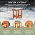 thumbnail image 6 of WestinTrends Malibu Kids Outdoor Patio Furniture HDPE Adirondack Square Side Table, Orange, 6 of 14