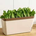 thumbnail image 5 of Double Layer Plant Pot Self Watering Plant Pot Rectangle Double Layer Indoor Flower Herb Succulent Planter Box, 5 of 11