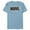 Ocean Blue, variant on Logo Black White and Gray - Short Sleeve Blended T-Shirt for Adults - Customized-Ocean Blue