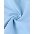 thumbnail image 5 of INSPIRE CHIC Women's A-Line Dress Contrast Color Wear-to-Work Tweed Trim Dresses 2XL Blue, 5 of 6