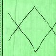 thumbnail image 1 of Ahgly Company Indoor Square Solid Emerald Green Modern Area Rugs, 6' Square, 1 of 4
