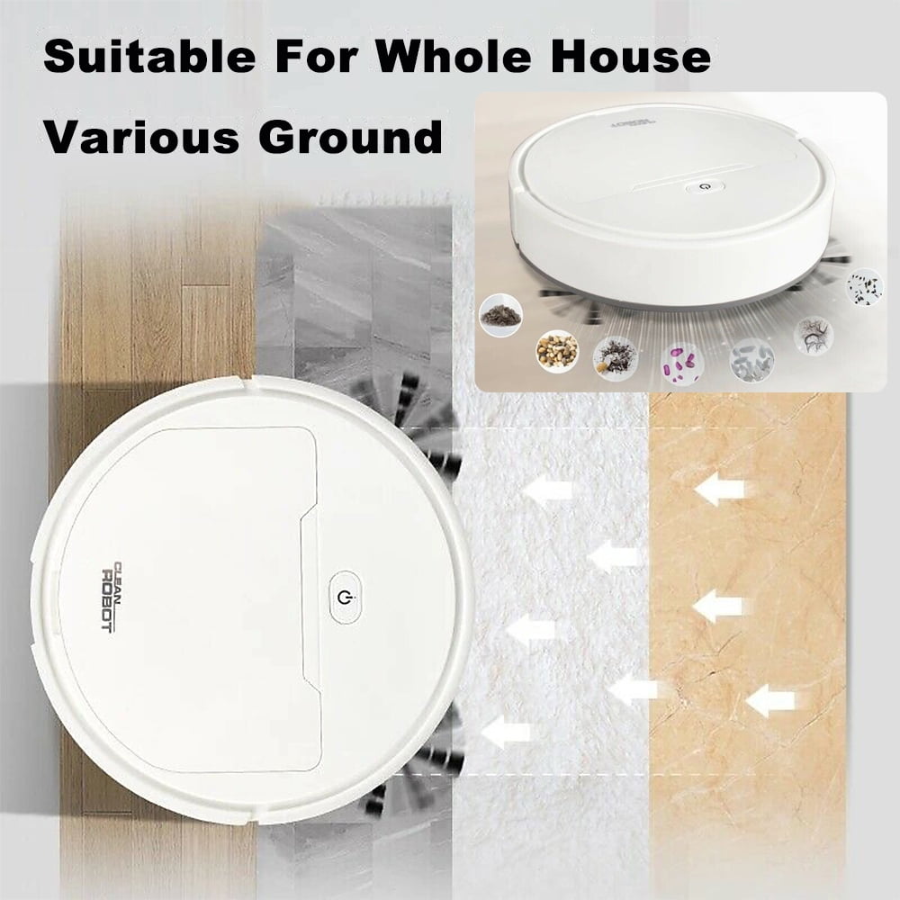 PENGXIANG 3 IN 1 Intelligent Robot Vacuum Cleaner Automatic Strong Suction Sweeper Smart Black