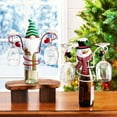 thumbnail image 2 of Portavasos de vino navideño, estantes para vino de metal independientes para encimera, adorno único para decoración del hogar y estante de almacenamiento de cocina, bar, bodega, estantes, mostrador,, 2 of 6