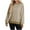 Khaki, variant on Wensltd Womens Long Sleeve Shirts Fall Outfits Casual Tunic Pullover Tops Crewneck Clothes