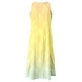 thumbnail image 6 of Sngxgn Women's Casual Loose Sundress Long Dress Sleeveless Split Maxi Dresses Summer Beach Dress with Pockets(Yellow,XXL), 6 of 6