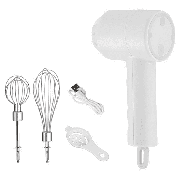 Portable Electric Cordless Handheld Mixer, 3Speed Adjustable