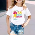 thumbnail image 2 of EHQJNJ Chandails en Molleton pour Filles Enfants Mode Décontractée Imprimé Col Rond T-Shirt Manches Courtes Ample T-Shirt Blanc Uni Enfants Tout-Petits, 2 of 4