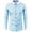 c01Blue, variant on USNSM Men's Satin Patchwork Button Down Dress Shirt Slim Fit Long Sleeve Lapel Stretch Business Casual Shirts Soft Comfy Solid Tops Light Blue M