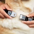 thumbnail image 2 of Ford Pet Collar, Dog Collar Metal Seatbelt Buckle, Built Ford Tough Logo Black White Blue Repeat, 16 to 23 Inches 1.5 Inch Wide, 2 of 9