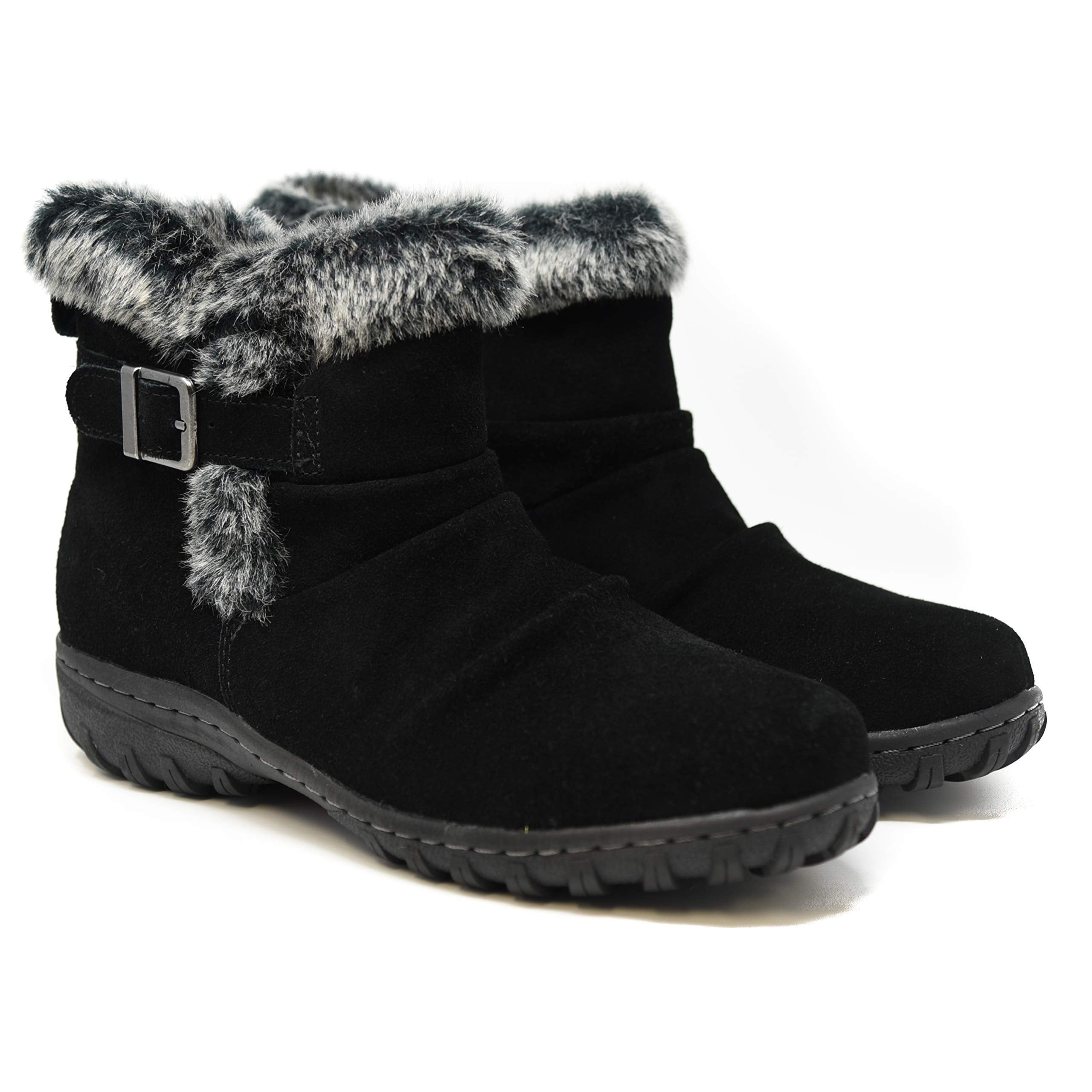 Khombu Ladies' All Weather Boot Lindsey Black 7 - Walmart.com