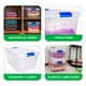 thumbnail image 4 of Caja de Almacenamiento Apilable, Pack de 2, para Organizador Armario, Juguetes, Ropa, con Broche y Tapa Duradera, 24 Litros de Capacidad, Transparente, 4 of 6
