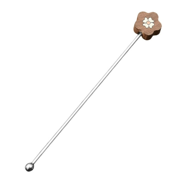 Cuchara removedora de café, cuchara de miel, acero inoxidable, para leche, cóctel, helado en un