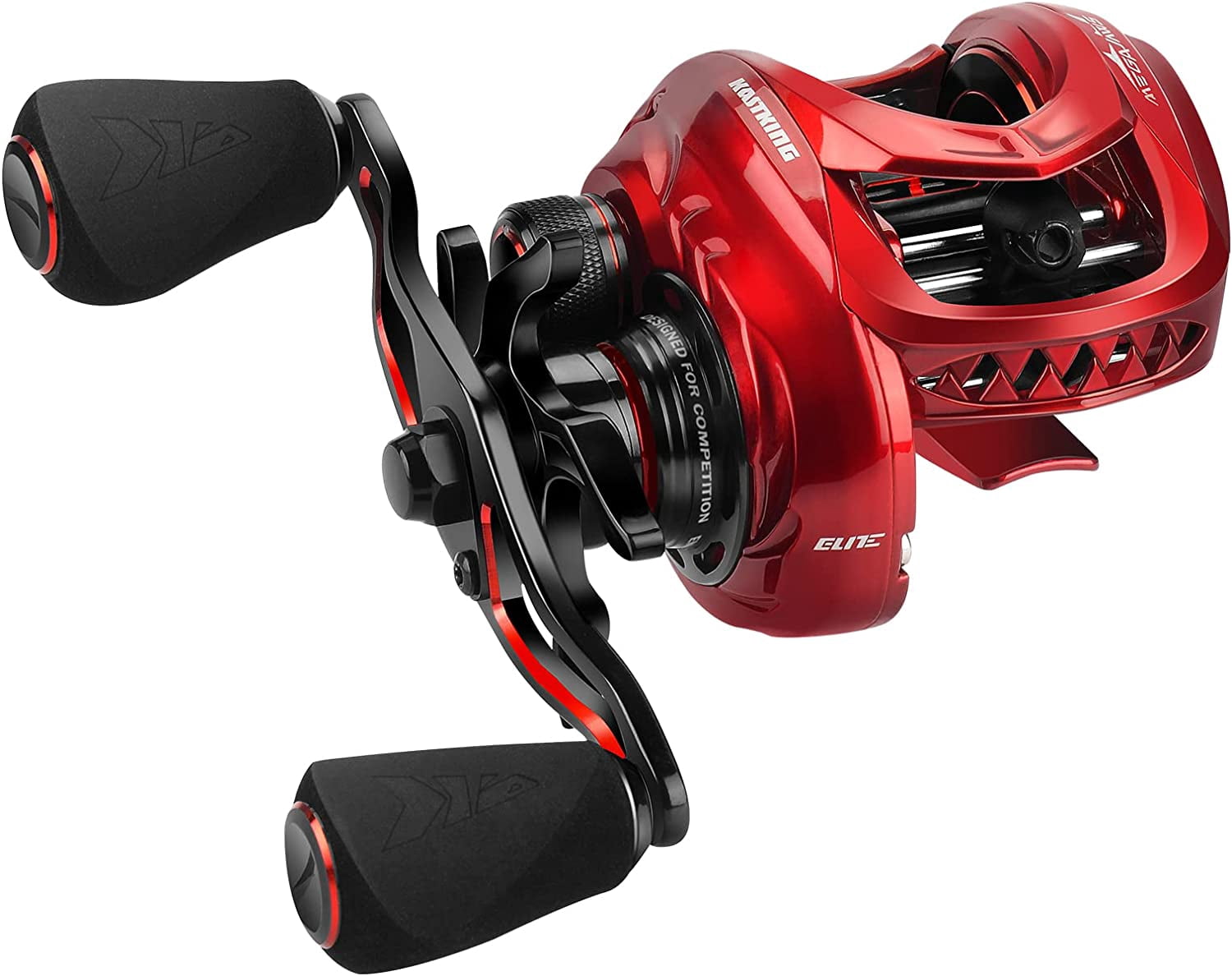 KastKing Baitcasting Fishing Reel, New AutoMag Dual Braking System,  17.64 LBs Carbon Fiber Drag,  9.1:1 Gear Ratios-MegaJaws Elite