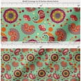 thumbnail image 2 of Soimoi Cotton Cambric Fabric Mandala & Paisley Ethnic Print Sewing Fabric Yard 56 Inch Wide, 2 of 7