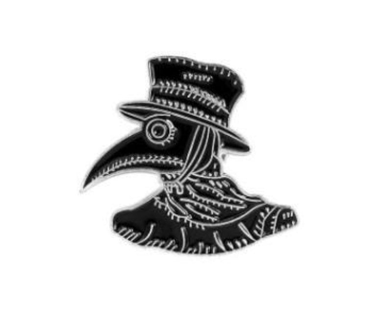 Plague Doctor  Buttons Pins 1” inch  Pinback Pins Badges Horror Set of 6 