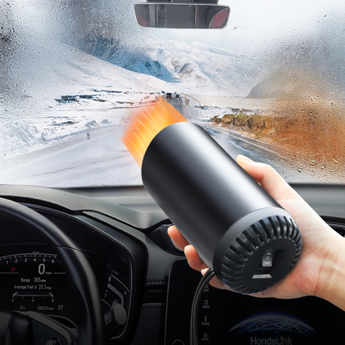 Duety Car Heater 12V 150W,360 Degrees Adjustable Fast Heating Fan