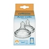 Dr. Brown's Natural Flow Level 3, Wide-Neck Baby Bottle Nipple, Medium-Fast Flow, 6m+, 100% Silicone, 2 Pack