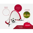 thumbnail image 3 of Collapsible Soccer Goal Set of 2 with Travel Bag - Ultra Portable 4 Foot Instant Pop Up Football Goal Nets for The Beach| Playground | Backyard | Camping - Kids Soccer Training Nets, 3 of 6