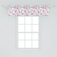 thumbnail image 2 of Ambesonne Floral Window Valance, Romantic Style Flowers Art, 42" x 12", Pale Blue Multicolor, 2 of 3