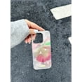 thumbnail image 5 of Funda de teléfono con textura plisada INS coreana, con láser, jugoso melocotón, IMD para iPhone 15, 14, 13, 11 Pro Max Plus, carcasa trasera para 12 Pro Max, 5 of 5