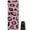 Pink and Black, variant on Leopard Pattern with Green and Black Spots Hot Yoga Mat Towel Non Slip for Hot Yoga - Quick-Drying Yoga Mat Cover with 4 Corner Pockets with Travel Bag - Hot Yoga Towel Non Slip 70"x26"