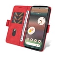thumbnail image 4 of Compatible with Google Pixel 6A PU Leather Wallet Case with Card Holder Magnetic Closure Cover, 4 of 5