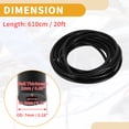 thumbnail image 5 of 1pc 130PSI Max Pressure Silicone Vacuum Tubing Hose for Chevrolet for Buick for Lincoln Engine Automotive Vacuum Line Silicone Black 20FT 1/8" 3mm ID 2mm ID 2mm Thickness, 5 of 7