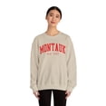 thumbnail image 4 of Montauk New York Sweatshirt Gifts Crew Neck Shirt Long Sleeve Unisex, 4 of 7
