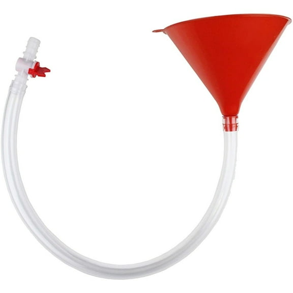 Beer Filling Funnel with Valve Beer Bong Funnel Portable Beer Funnel Single Header Beer Bong for Beer Drinking Game Party