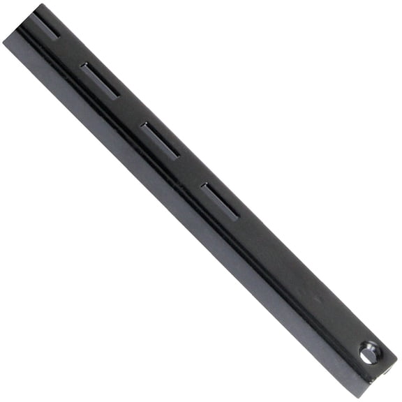 Knape & Vogt 80 Series Single Slotted Shelf Standard - 48 Inch, Black — Home & Garage Storage, Stackable Design