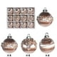 thumbnail image 1 of Set de adornos navideños de terciopelo y cristal | Pack de 12 6 cm | Decoración navideña lujosa y brillante, tamaño uniforme, plástico duradero, elegante decoración de árbol y corona, acento festivo, 1 of 5