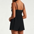 thumbnail image 7 of FchengtaiS Womens Summer Sleeveless Rompers Square Neck Spaghetti Strap Short Jumpsuits Beach Vacation Clothes with Pockets, 7 of 7