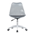 thumbnail image 4 of Modern Rolling Desk Chair, Adjustable Swivel Plastic Chair With 360-Degree Swivel Casters, Modern Vanity Computer Chair, Engineering Plastic Armless Chair For Bedrooms, Office, Study, Student, 4 of 9