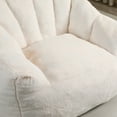 thumbnail image 6 of SESSLIFE Bean Bag Chair for Adults, Faux Fur Bean Bag Sofa with Armrests, High Density Foam Lazy Sofa Chair, Oversized Comfy Lounge Chair for Living Room Bedroom Reading, White, 6 of 10