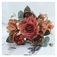 thumbnail image 1 of Hermosas rosas flores artificiales for decoraciones de boda caseras ramo de flores falsas, 1 of 7