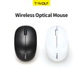 thumbnail image 2 of T-WOLF Q4 2.4G Wireless Optical Office Mini Mouse 3 Button 1000 DPI Ergonomic Gaming Mouse for PC/Laptop Black, 2 of 8