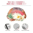 thumbnail image 5 of Kdxio Succulent And Cactus Print Shower Cap for Women,Elastic and Reusable,Double Waterproof Layers Bathing Hat, 5 of 9