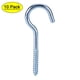 thumbnail image 1 of Ganchos de techo Uxcell de 2.5" con gancho de copa, colgador de acero carbono atornillable para interiores y exteriores, paquete de 10, 1 of 5