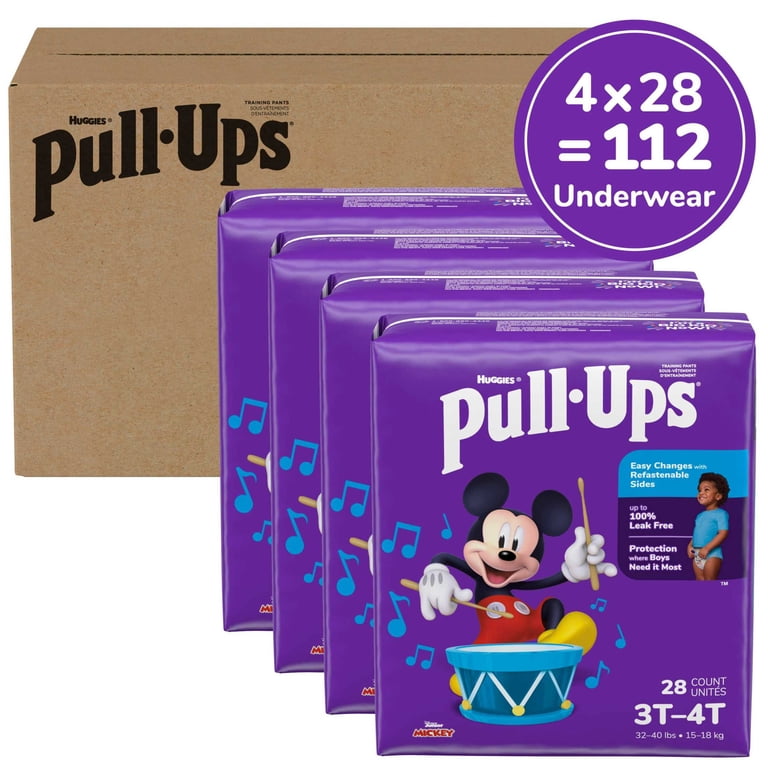 Pull-Ups Boys' Potty Training Pants, 4T-5T (38-50 lbs), 112 ct