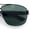 Gunmetal - Green, variant on Mens Luxurious Euro Gentlemanly Rectangle Agent Metal Rim Sunglasses Black - Smoke