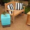 thumbnail image 5 of Ash & Ember Solstice 5 FT Grade A Teak Outdoor Bench, Weather Resistant Outdoor Furniture, Outdoor Patio Furniture with Bow Back Design & Contoured for Comfort, Porch Bench Seats 2 People, 5 of 6
