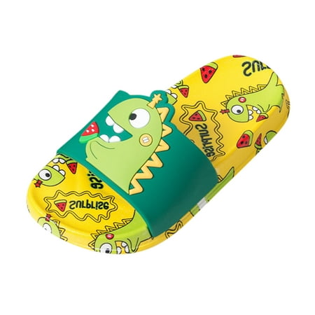 

Relanfenk Baby Shoes for Boys Girl Kids Cartoon Dinosaur Slide Sandals Non-Slip Beach Water Boy Girls Slipper Shoes