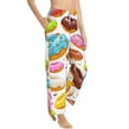 thumbnail image 2 of Balery Color Donut print Women's Pajama Pants,Ultra Lightweight Pjs,Lounge Pant-Medium, 2 of 9